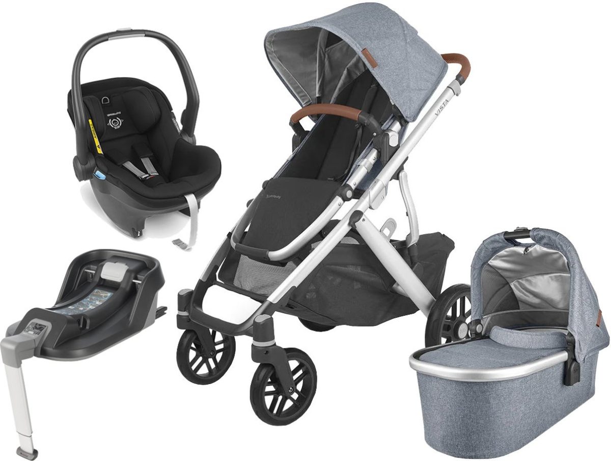 UPPAbaby VISTA V2 Duovagn inkl. MESA i-Size Babyskydd &  Bas