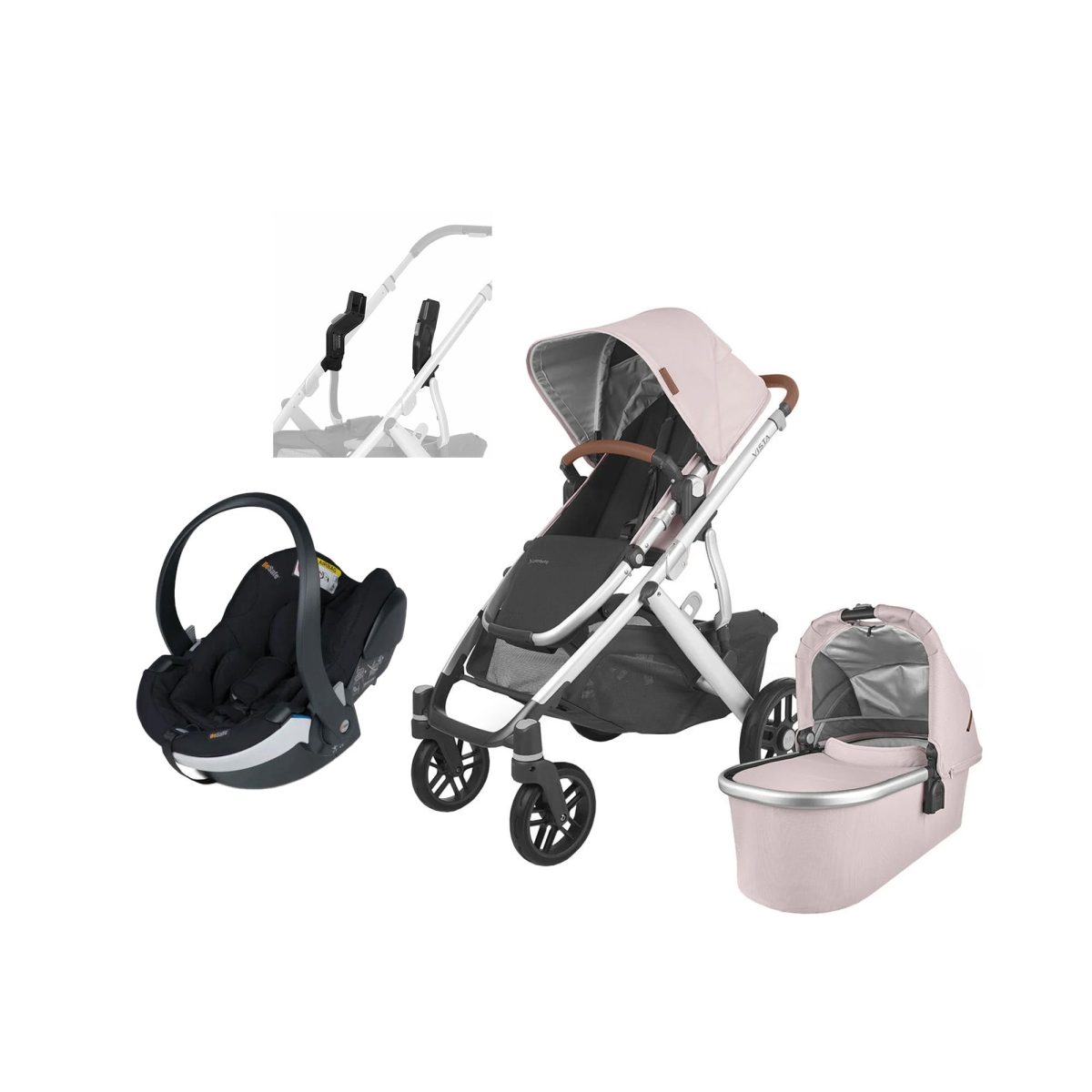 UPPAbaby VISTA V2 Duovagn inkl. Maxi-Cosi CabrioFix &  Bas