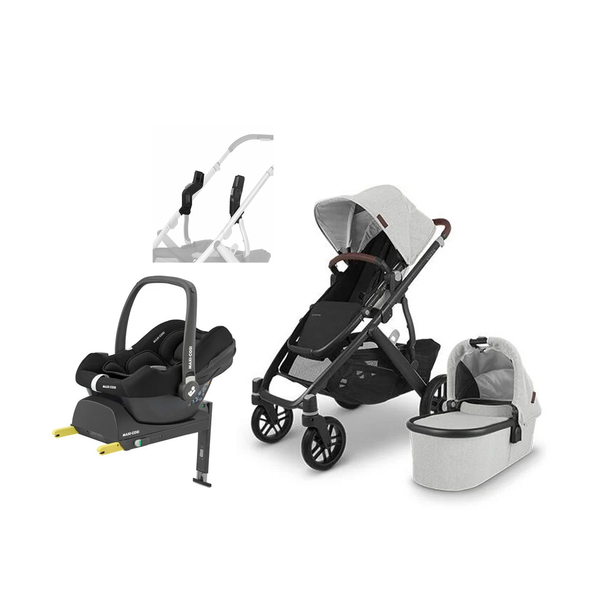 UPPAbaby VISTA V2 Duovagn inkl. Maxi-Cosi CabrioFix &  Bas