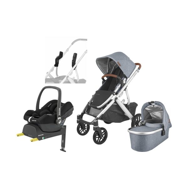 UPPAbaby VISTA V2 Duovagn inkl. Maxi-Cosi CabrioFix &  Bas