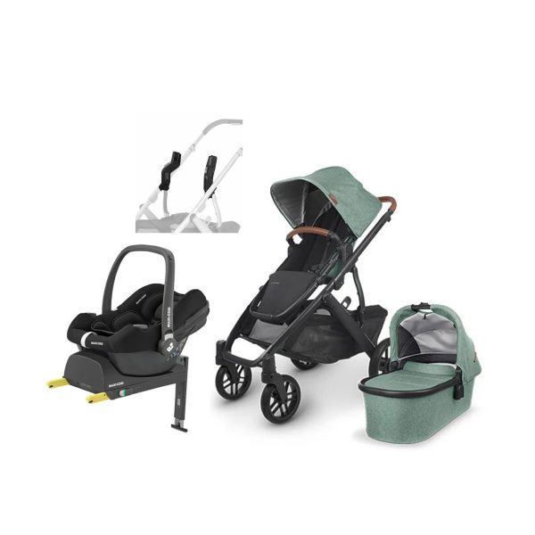 UPPAbaby VISTA V2 Duovagn inkl. Maxi-Cosi CabrioFix &  Bas