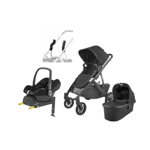 UPPAbaby VISTA V2 Duovagn inkl. Maxi-Cosi CabrioFix &  Bas