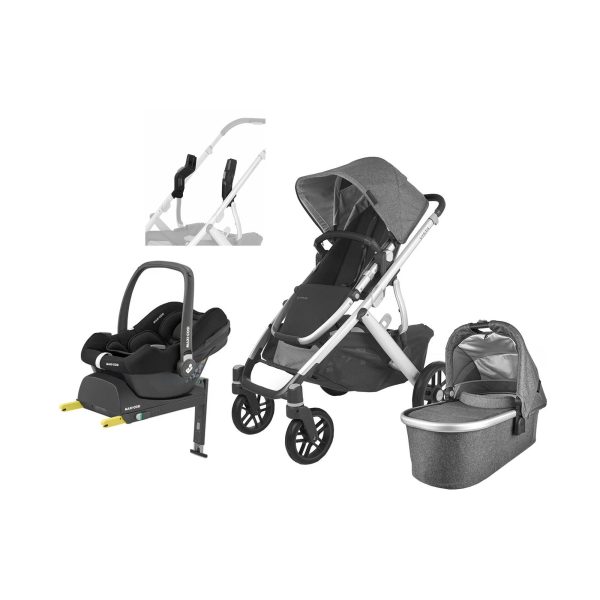 UPPAbaby VISTA V2 Duovagn inkl. Maxi-Cosi CabrioFix &  Bas