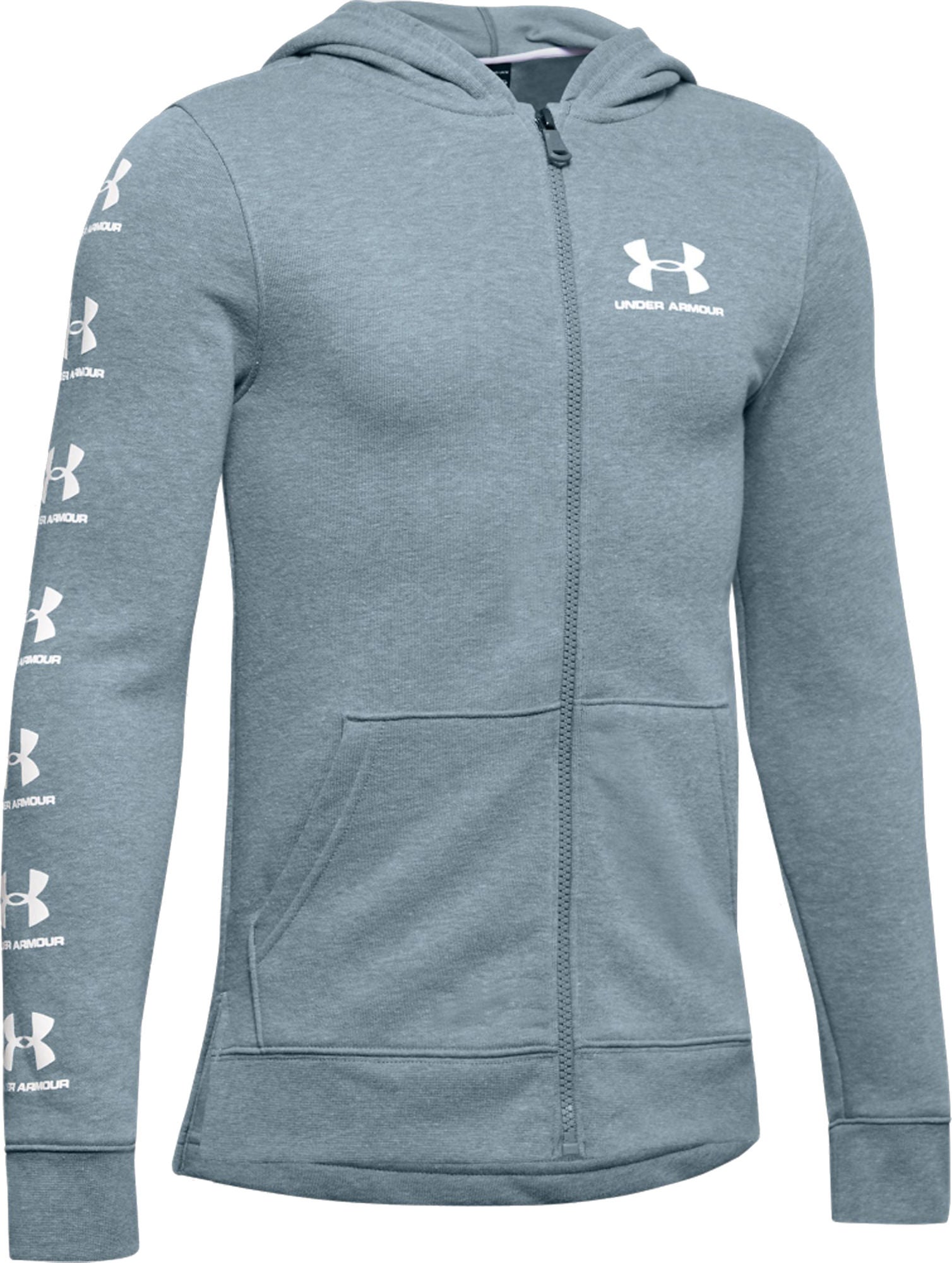 Under Armour Rival Full Zip Hoodie|Stealth Gray XS