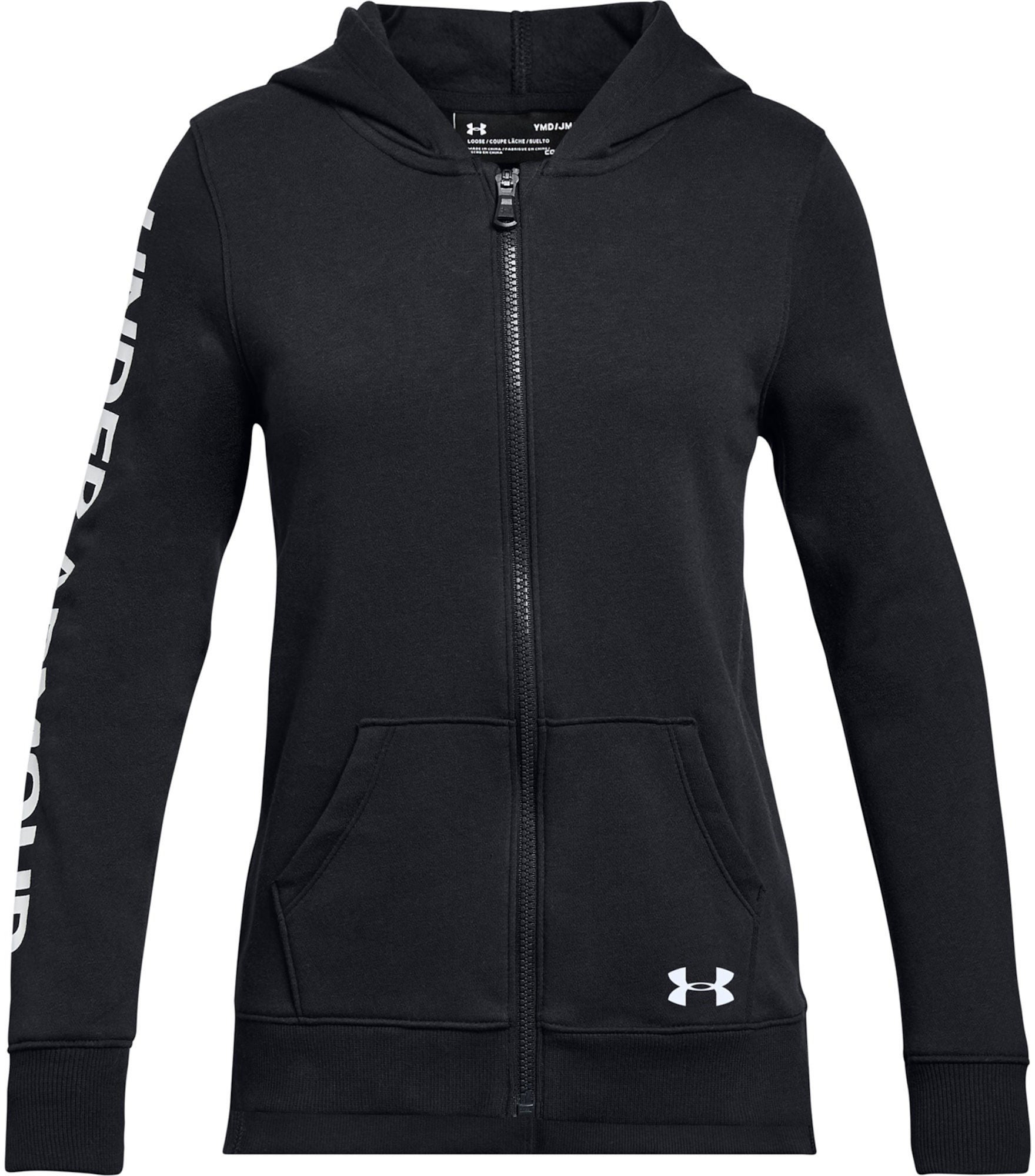 Under Armour Rival Full Zip Huvtröja|Black M