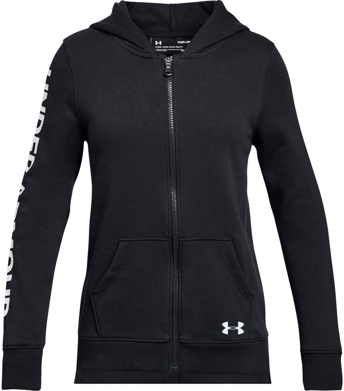 Under Armour Rival Full Zip Huvtröja|Black XS