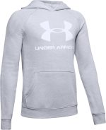 Under Armour Rival Logo Hoodie|Stealth Gray XS