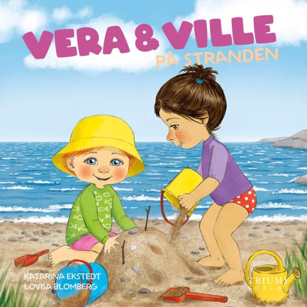 Vera och Ville på stranden