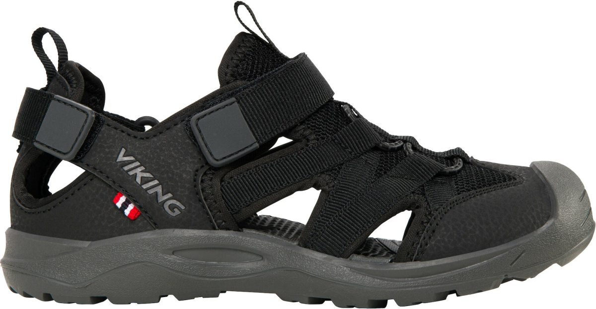 Viking Adventure Jr Sandaler|Black Charcoal