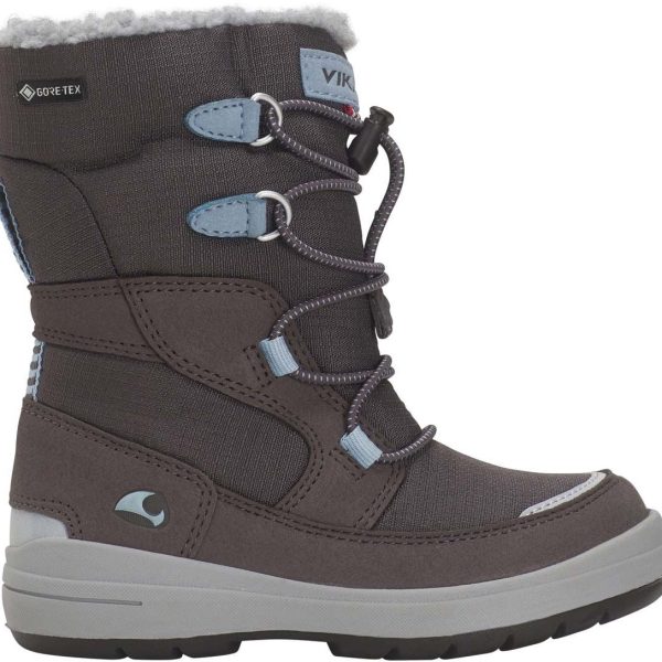 Viking Haslum High GTX Vinterkängor|Dark Grey/Iceblue