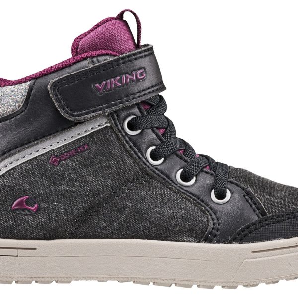 Viking Laila Mid GTX Sneakers|Black/Dark Pink