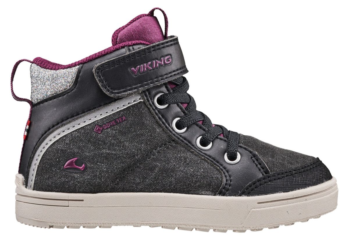 Viking Laila Mid GTX Sneakers|Black/Dark Pink