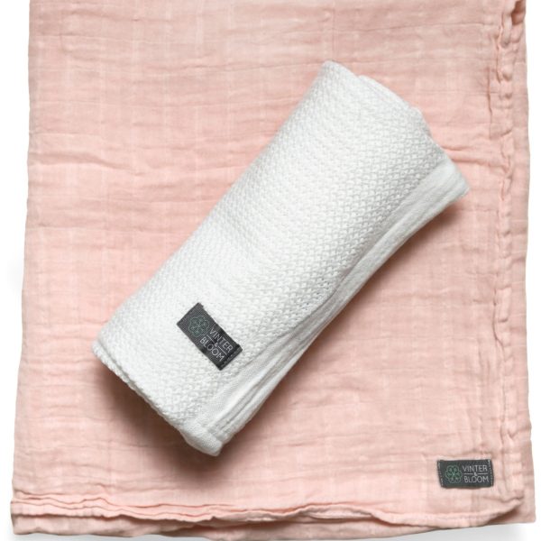 Vinter &  Bloom Soft Grid + Filt EKO|Vit/Rosa