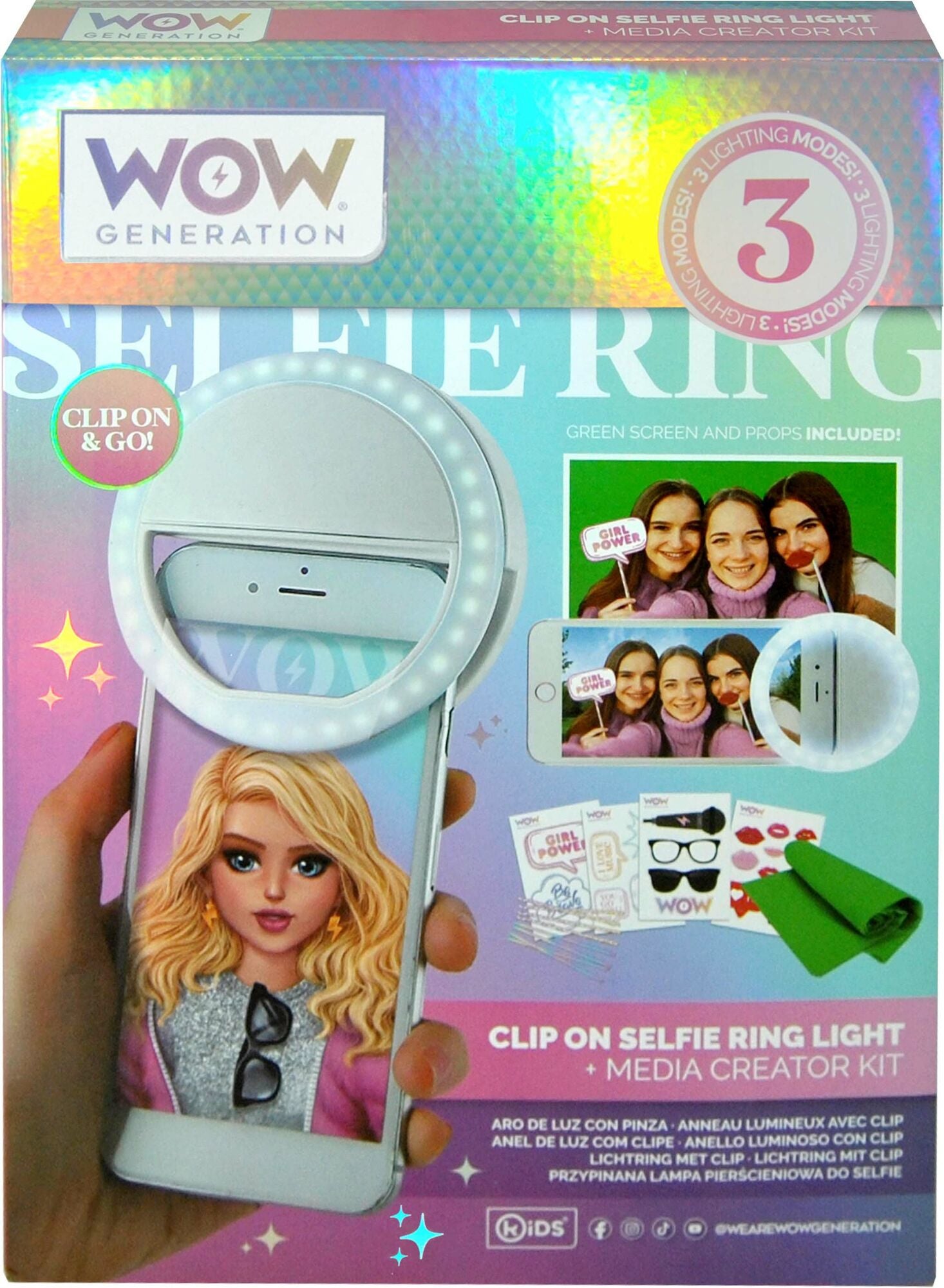 WOW Generation Clip On Selfielampa|