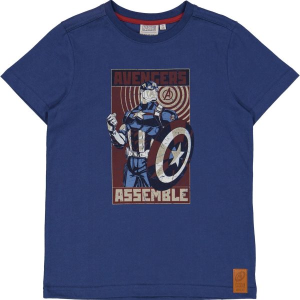 Wheat Avengers Assemble T-Shirt|Cool Blue