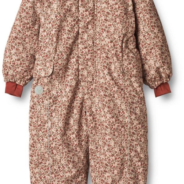 Wheat Moe Overall|Rose Dust Flowers