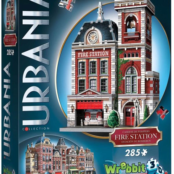 Wrebbit Urbania Fire Station 3D-pussel 285 Bitar|